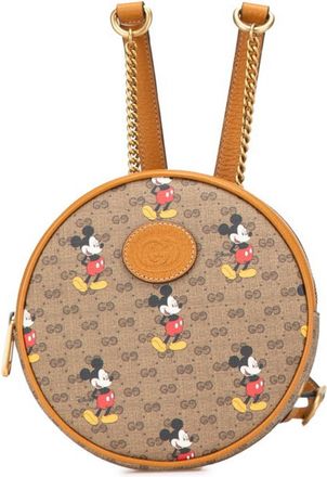 Gucci Brown Pvc Leather Backpack (Pre-Owned)