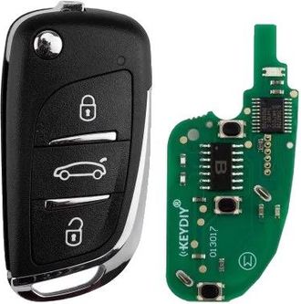 OEM Mando A Distancia Universal, 3 Botones, Material Pl&aacute;stico, Dimensiones 4,5 Cm X 3 Cm X 1 Cm, Paquete De 5, Compatible Con Varios Dispositivos