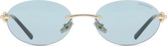 Tiffany & Co. TF3104D Asian Fit 602180 Womens Sunglasses Gold Size 56