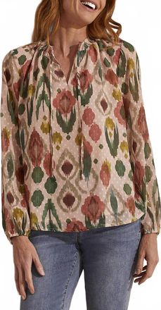 Tribal Womens Chiffon Blouse In Multi
