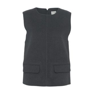 Birgitte Herskind Vests, female, Blue, Size: 2XS Sleeveless Ease Top Grigio Aw25