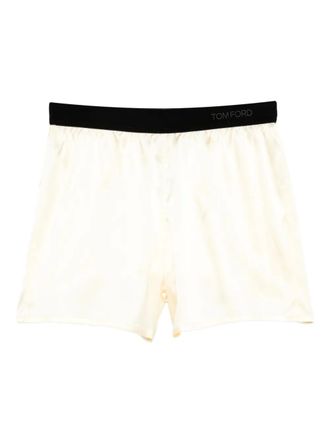 Tom Ford Shorts con vita elasticizzata - Giallo