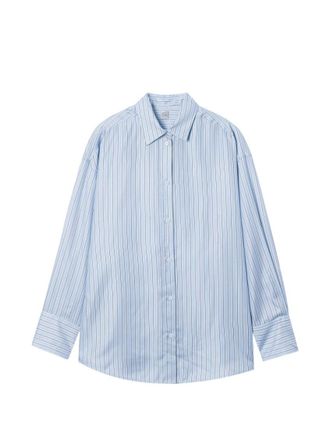 Toteme Blue Relaxed Stripes Shirt