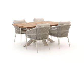 Bellagio la vita attrattiva Bellagio Mineo/Induno deens Ovaal 180cm dining tuinset 5-delig