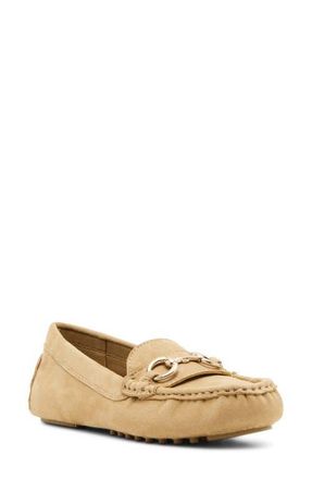 Anne Klein Chrystie Bit Loafer in Tan Suede at Nordstrom, Size 5.5