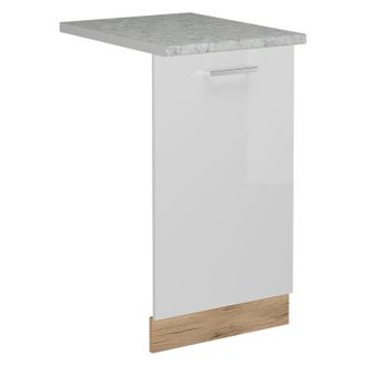 Vicco Tapa Del Lavavajillas R-line, Blanco Alto Brillo, 45 Cm, Et M&aacute;rmol