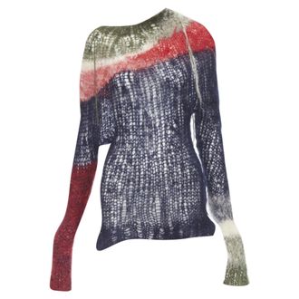 Junya Watanabe punk loose knit wool distressed punk sweater