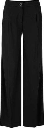 Marc Cain Broeken, Dames, Zwart, XS, Moderne Wide Fit Broek