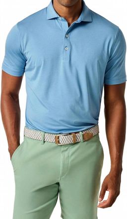 Johnnie-O Lyndonn Striped Jersey Performance Polo In Blue