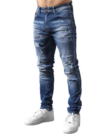 Enzo Jeans Milano | Heren Gescheurde Spijkerbroek