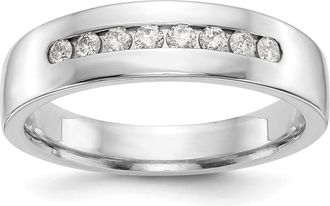 Diamond2Deal 14k Gold Lab Grown Diamond Wedding Band Ring 1/3Ct Clarity- VS Color- D-E