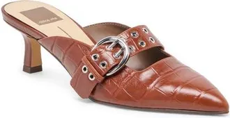 Dolce Vita Cyrah Mule in Hickory Croco Emboss at Nordstrom, Size 8.5