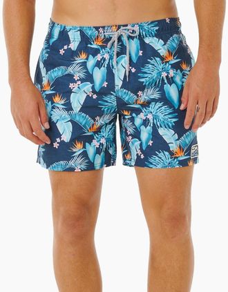 Rip Curl Mens Rip Curl Mens Streamline Floral Volley Boardshorts - Navy - Size: 35/34/32
