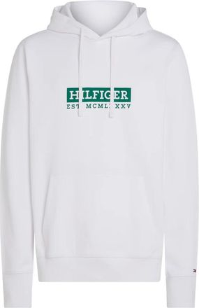 Tommy Hilfiger Hoodie - Heren - Hoodies - Wit - 2XL - Katoen - Hoodies & sweatvesten