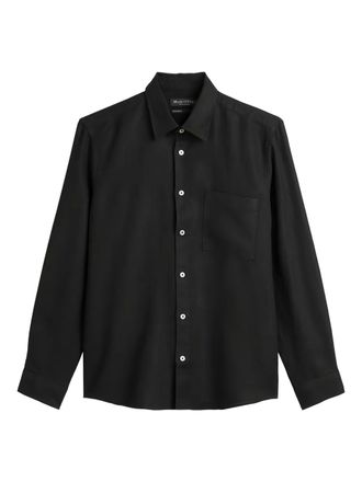 Marc O'Polo button-up shirt - men - Linen/Flax - M - Black