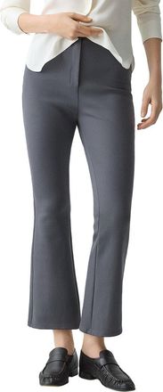 Theory High-Waist Kick Wool-Blend Pant