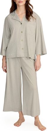 Petite Plume Olivia Lightweight Pima Cotton Pajamas in Green at Nordstrom, Size X-Large