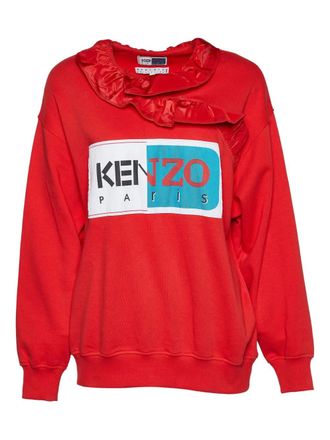 Kenzo logo-print sweatshirt - Red