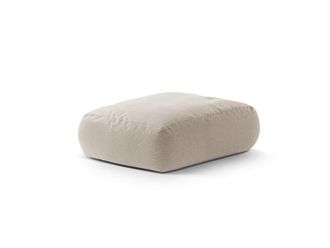 CXL by Christian Lacroix Puf de tejido estructural beige claro