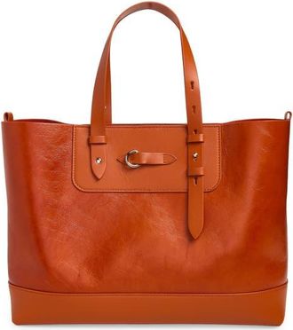Maison Margiela Medium Horizontal Shopper in Orange/Orange at Nordstrom