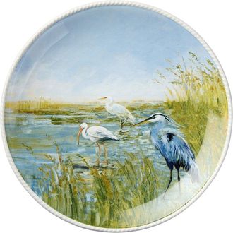 Certified International Coastal Birds Round Platter