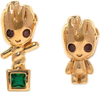 Girls Crew Marvel Guardians of the Galaxy Groot Mismatched Stud Earrings in Gold at Nordstrom