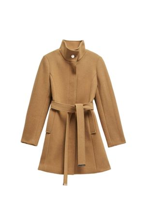 Salsa Wolljacke SALSA Salsa Jeans Jacken Basic Wool Coat, Damen, Gr. XL, beige, Obermaterial: 70% Wolle WO. 30% Polyester PES., Jacken Wolljacke