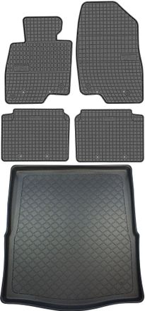 OEM Mazda 6 Iii Sed&aacute;n Desde Enero De 2013. Juego De Alfombrillas De Goma Para Coche Y Alfombrilla Para Maletero