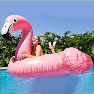 Trade Shop Isola fenicottero grande cavalcabile gonfiabile intex per mare cm. 203X196X124H