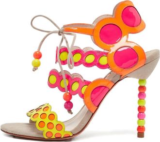 Sophia Webster Sandali con dettaglio cut-out e perline 115mm Pre-owned - Rosa