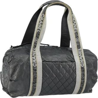 Chanel Pre-owned Plastic Weekendtas - Dames - Vintage Weekendtas - Grijs - ONE Size - Vintage