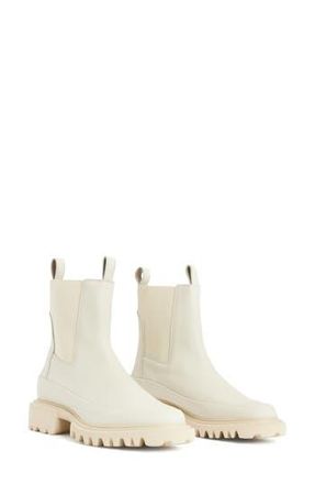 AllSaints Harlee Lug Sole Chelsea Boot in Stone White at Nordstrom Rack, Size 11