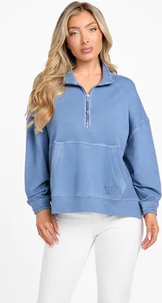Guess Carie Washed Half-Zip Sweatshirt