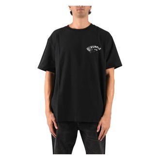 Purple T-shirt Regular Fit P104 - - Tops - Uomo - Nero - S