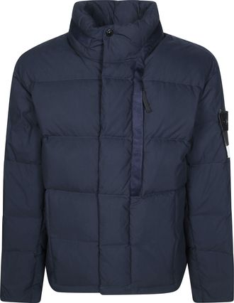 Stone Island Quilted Padded High-Collar Jacket
