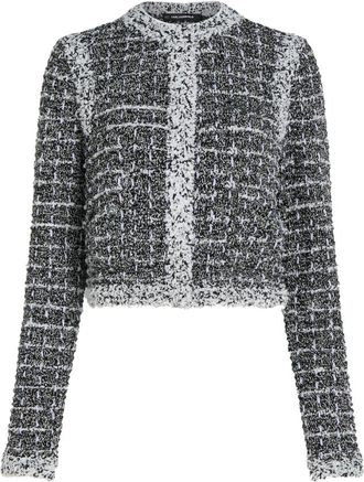 Karl Lagerfeld Boucl&eacute; Vest - Dames - Vesten - Zwart - L - Wol - Truien & Vesten