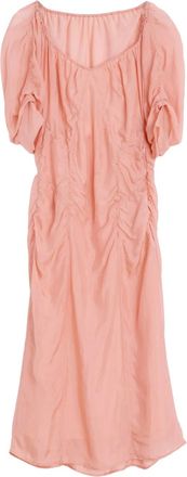 Christophe Lemaire chiffon midi dress - women - Fabric - 34 - Pink