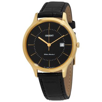 Orient Quartz Black Dial Unisex Watch RF-QD0002B10B