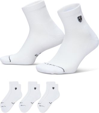 Nike Unisex Everyday Elevated Golf Ankle Socks (3 Pairs) in Multicolor | IH8638-901