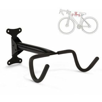 OEM Soporte De Pared Para Bicicleta De Monta&ntilde;a - Juego De 4 Soportes Met&aacute;licos Plateados (32,5 X 9 X 28,5 Cm) - Capacidad Para 1 Bicicleta Por Unidad