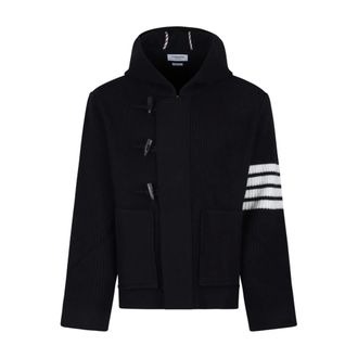 Thom Browne Heren, Sweatshirts & Hoodies, Blauw, Maat: L Wol