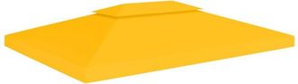 vidaXL Vidaxl - Copertura Superiore per Gazebo a 2 Strati 310 g/m&sup2; 4x3 m Gialla