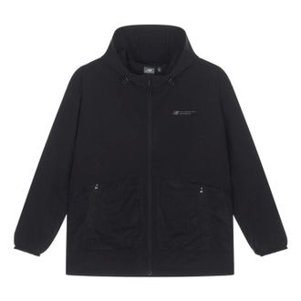 New Balance Woven Hooded Jacket Asia Sizing Black NAE24151-BK