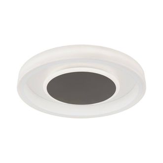 Netlighting Moca Flush 50cm Round 40W LED 4000K 2400lm White Mocha 3yrs Warranty