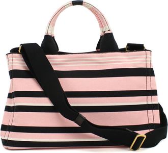 Prada Pink Canvas Tote Bag (Pre-Owned)