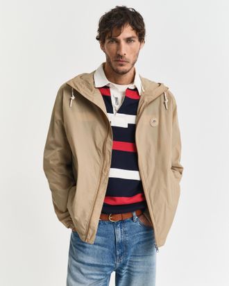 GANT Blouson GANT LIGHTWEIGHT PACKABLE WINDBREAKER, Herren, Gr. XXL, gr&uuml;n (schwarz khaki), Web, Obermaterial: 100% Polyamid, regular fit, elastischer Bund,