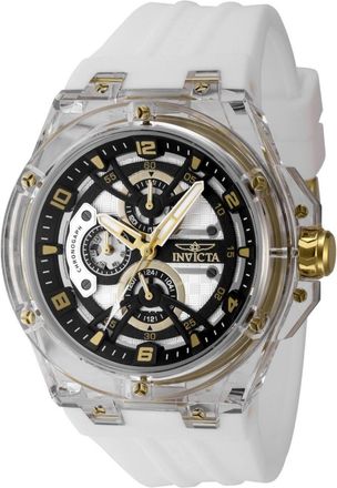 Invicta Racing 48806 Heren Horloge - Quartz Uurwerk - Plastic met zwarte Wijzerplaat - 46mm