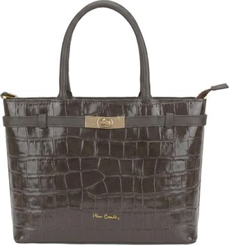Pierre Cardin Bolso de mano 55115 Croc - Bags - Mujer - Beige - ONE SIZE
