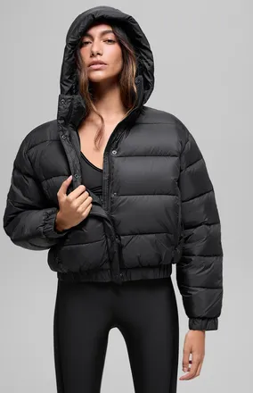 Alo | Aspen Love Puffer Jacket in Black, Size: Medium