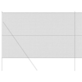Berkfield Home Modern Welded Wire Fence Grey 1.6x25 m Steel in Charcoal
